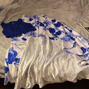 royal blue prom dress